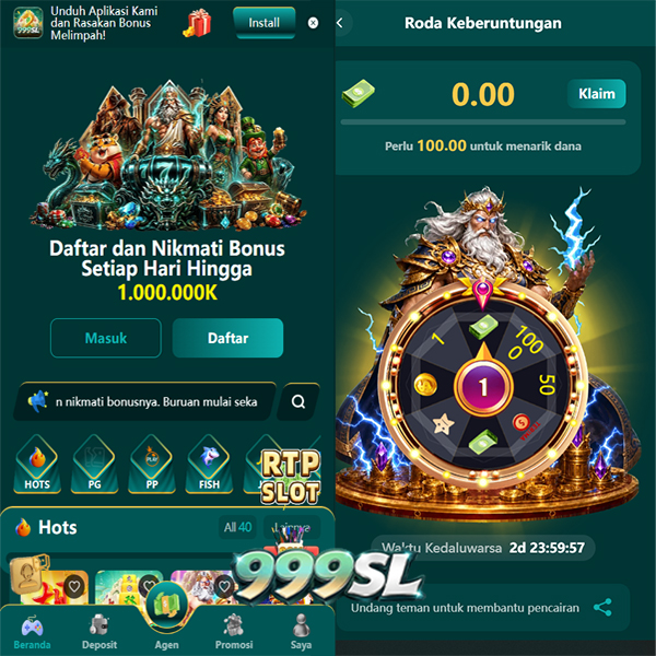 999SL - Dowdload & Install Aplikasi Slot Asli Minimal Bet 400 Perak