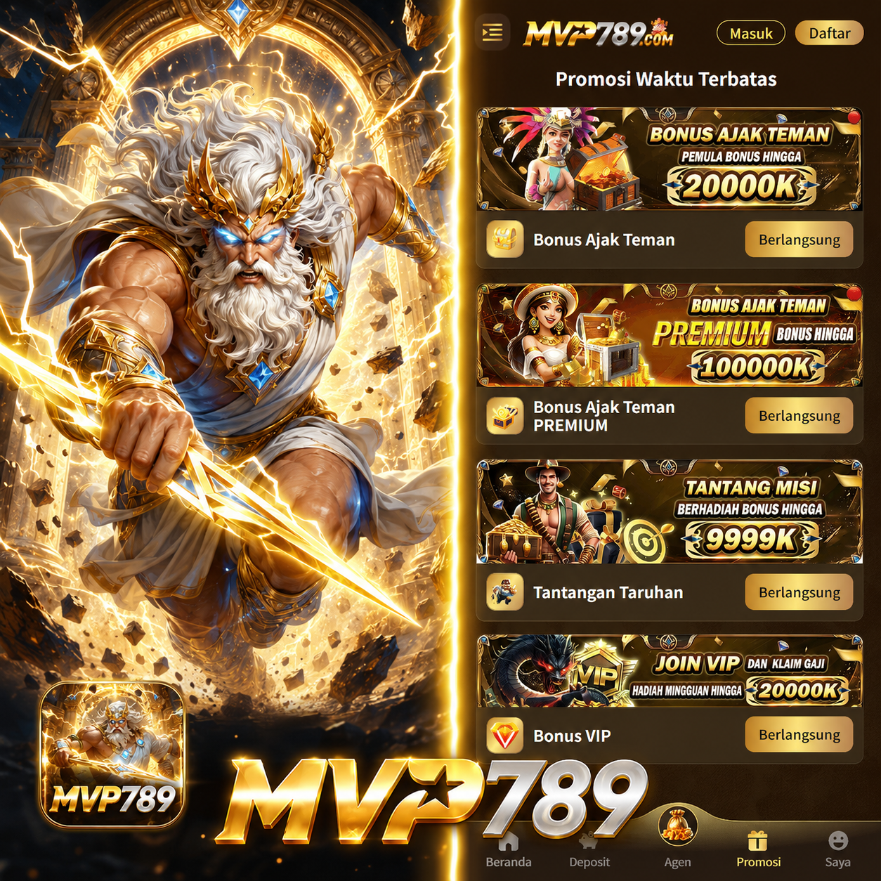 Tampilan pertama mvp789